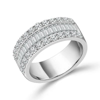 Two Hearts® Frosted Veil Diamond Band