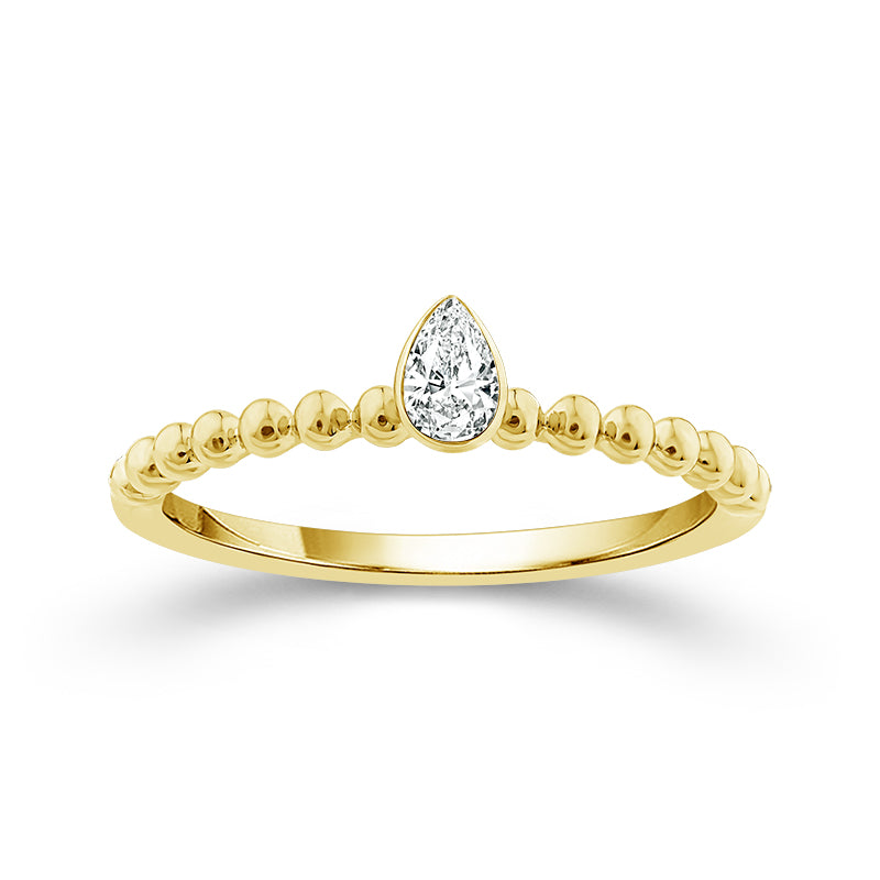 Bandables® Dewdrop Pear Diamond Stack Band