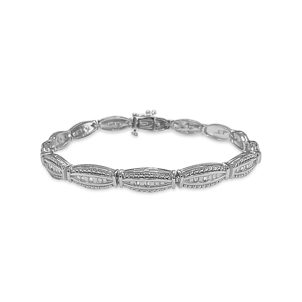 Baguette Diamond Tennis Bracelet
