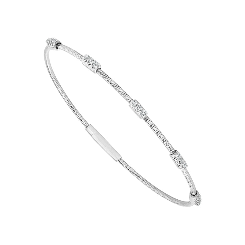 Flexie Diamond Station Bracelet