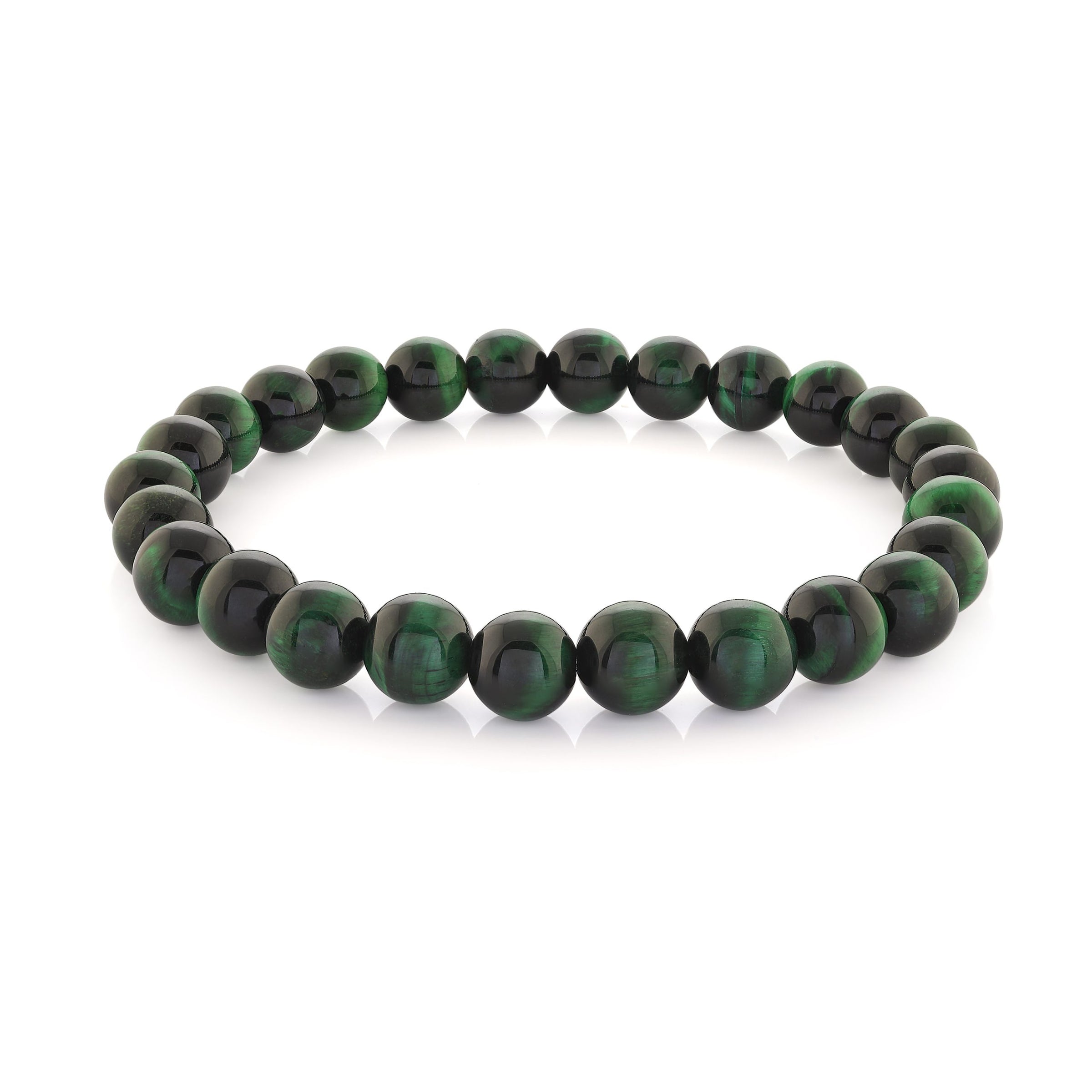 Green Tiger Eye Bead Bracelet