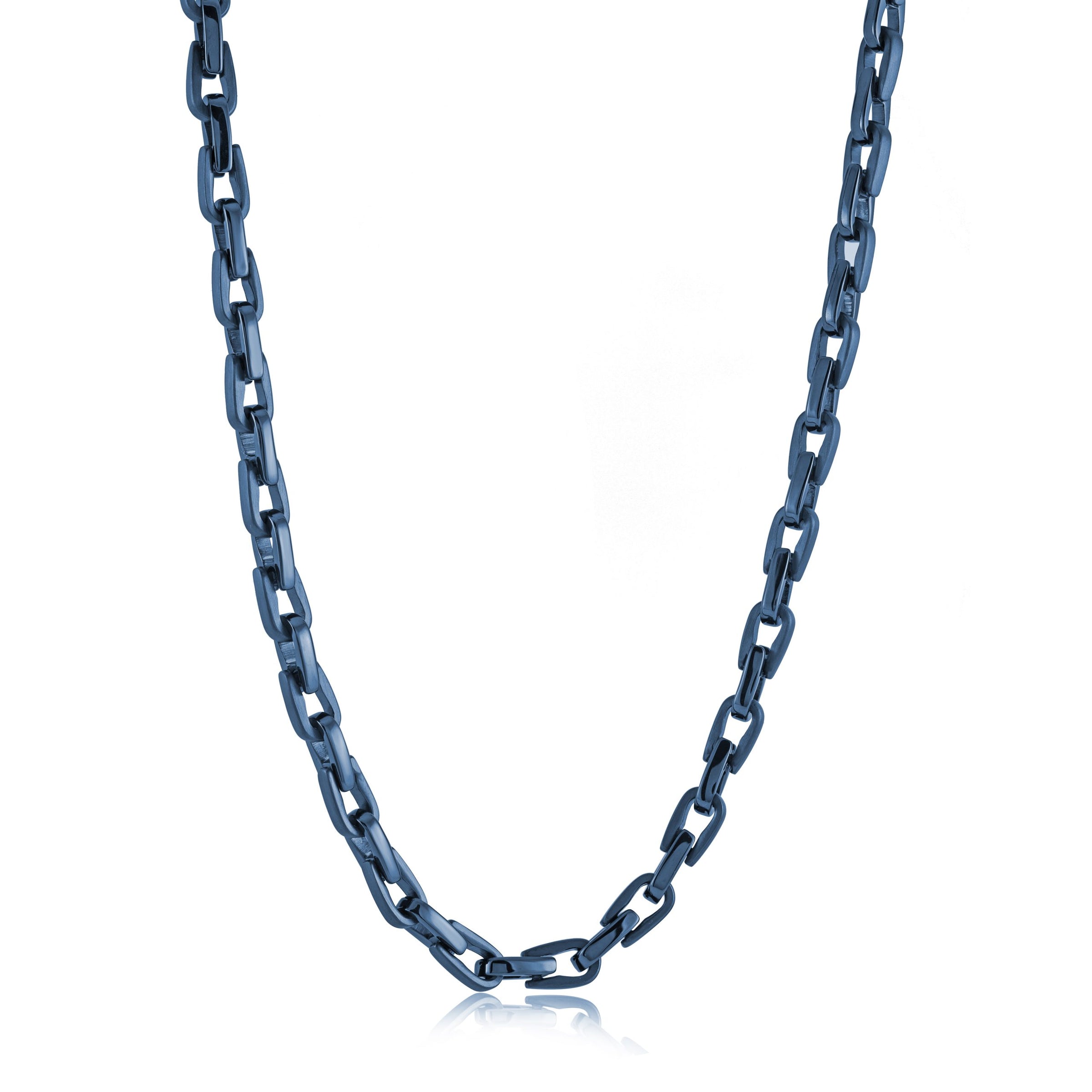 22" 5.5MM Blue Cylinder Chain