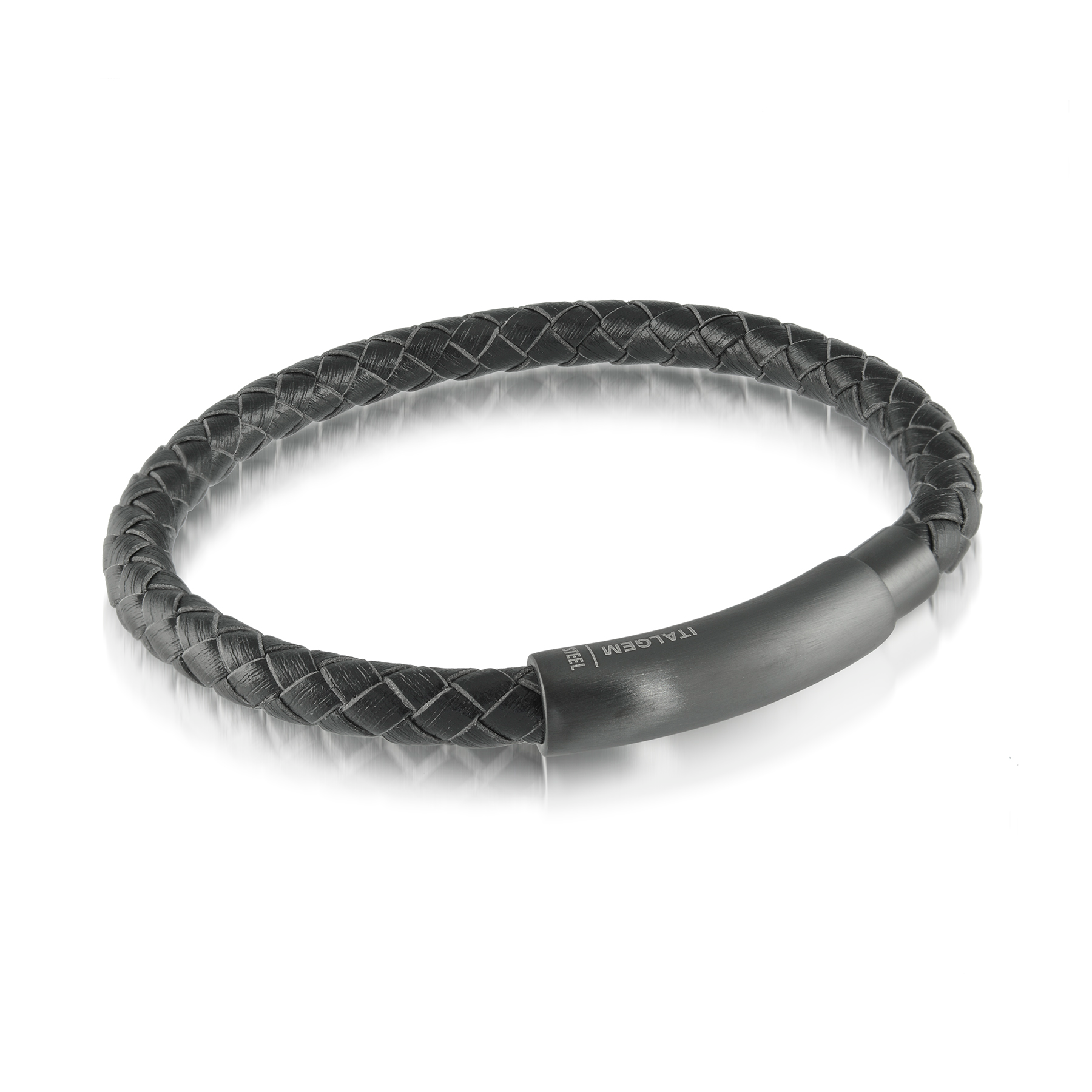 Midnight Weave Leather Bracelet