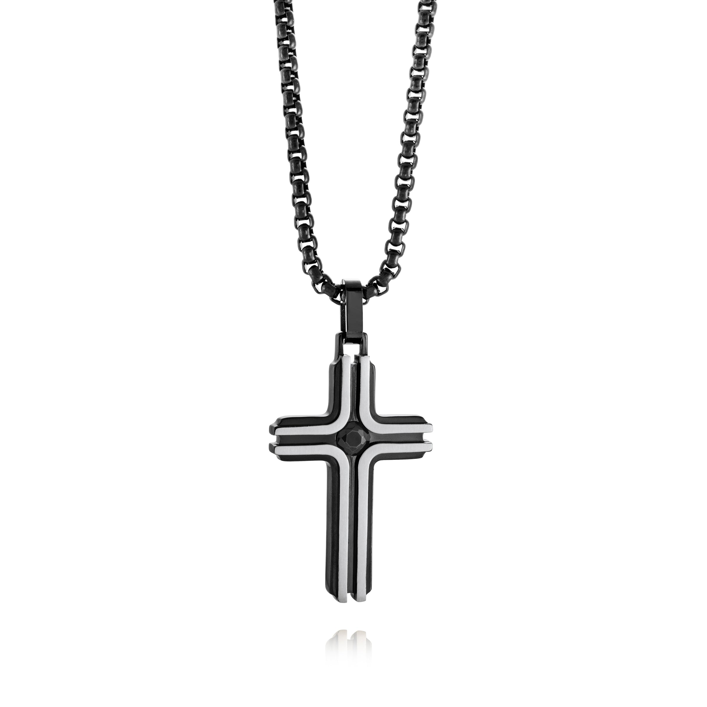 Midnight Guard Cross Pendant