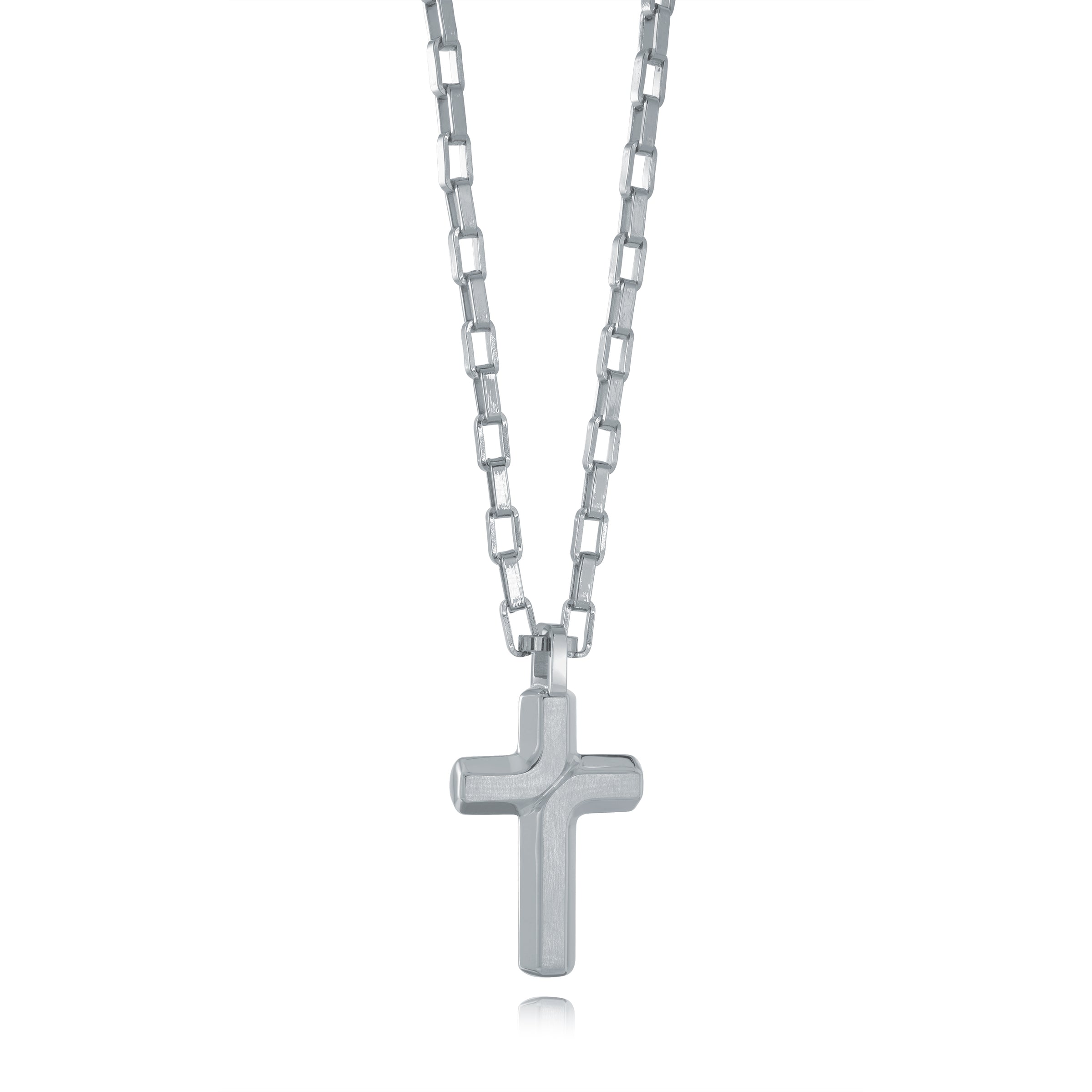 Sleek Spirit Cross Pendant