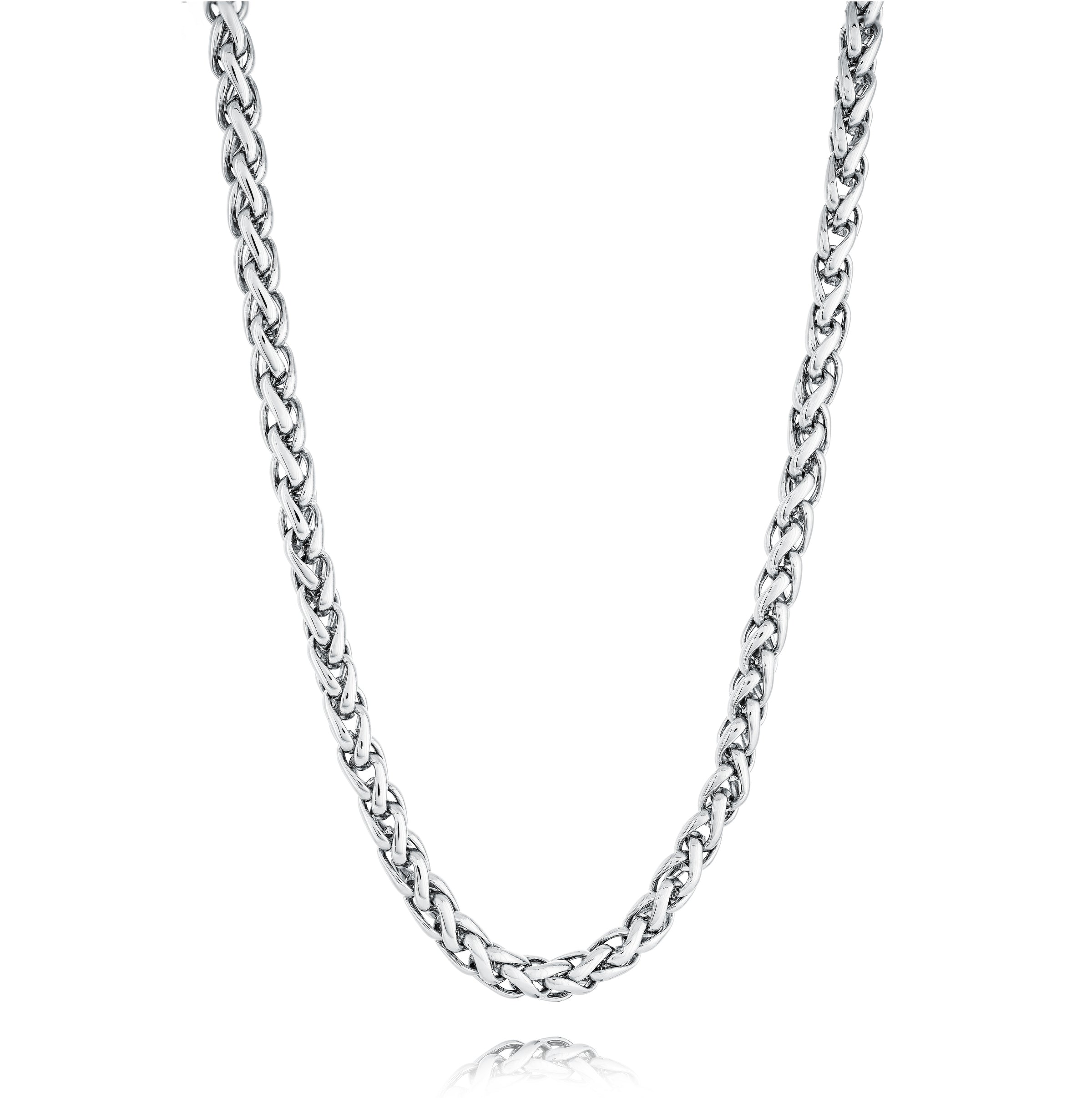 Braided Steel 5mm Wheat Chain