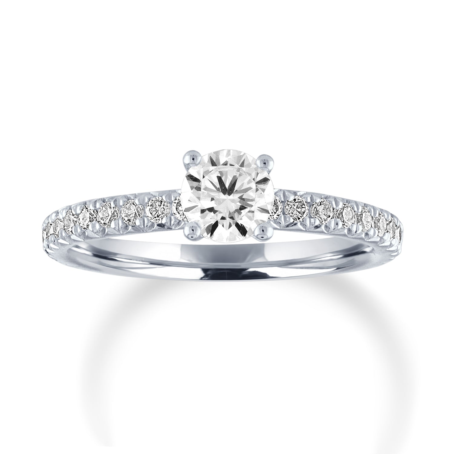 Love Story® Crownlight Round Diamond Engagement Ring
