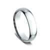 Benchmark® White Gold Comfort Fit Polished Band