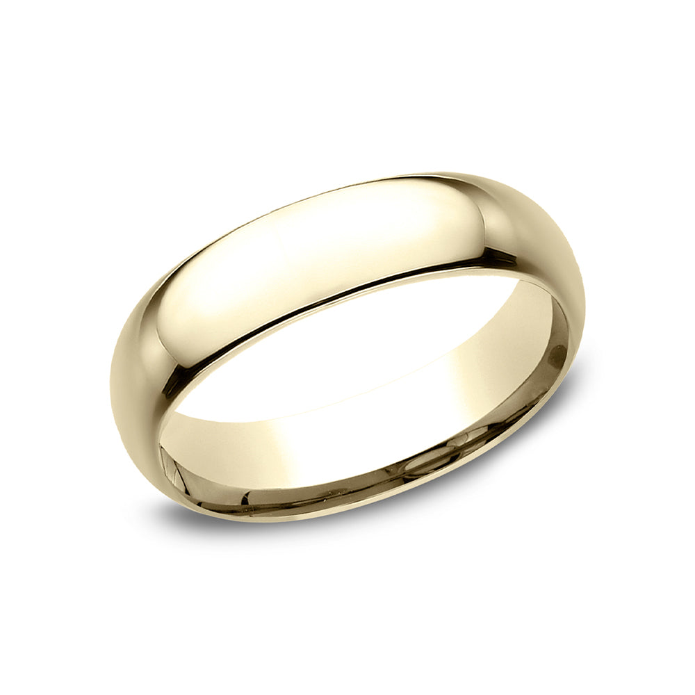 Benchmark® Yellow Gold Comfort Fit Polished Band