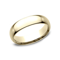 Benchmark® Yellow Gold Comfort Fit Polished Band