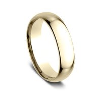 Benchmark® Yellow Gold Comfort Fit Polished Band