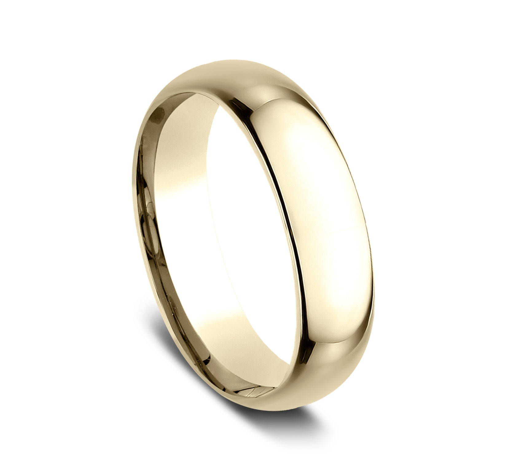 Benchmark® Yellow Gold Comfort Fit Polished Band
