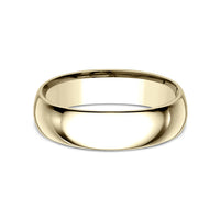 Benchmark® Yellow Gold Comfort Fit Polished Band