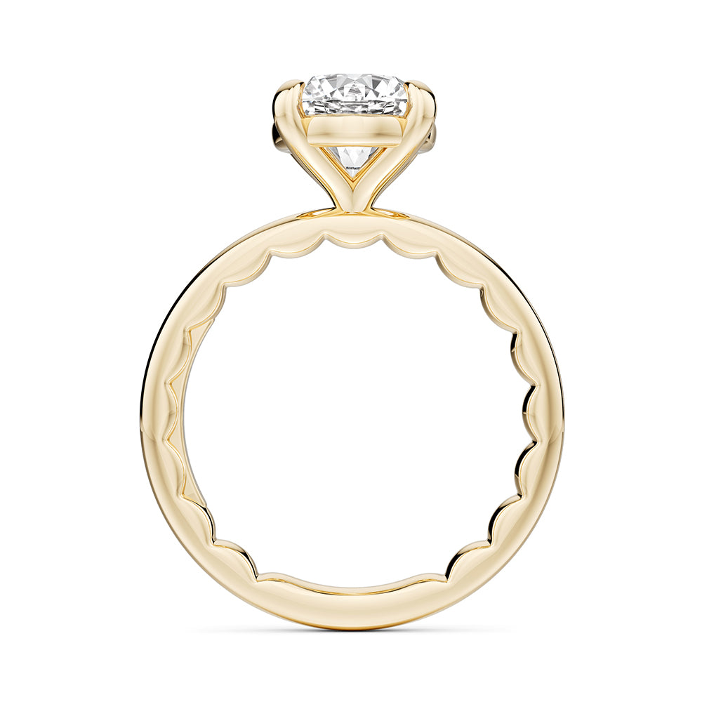 My Caroline Round GoldenLine Solitaire Mounting