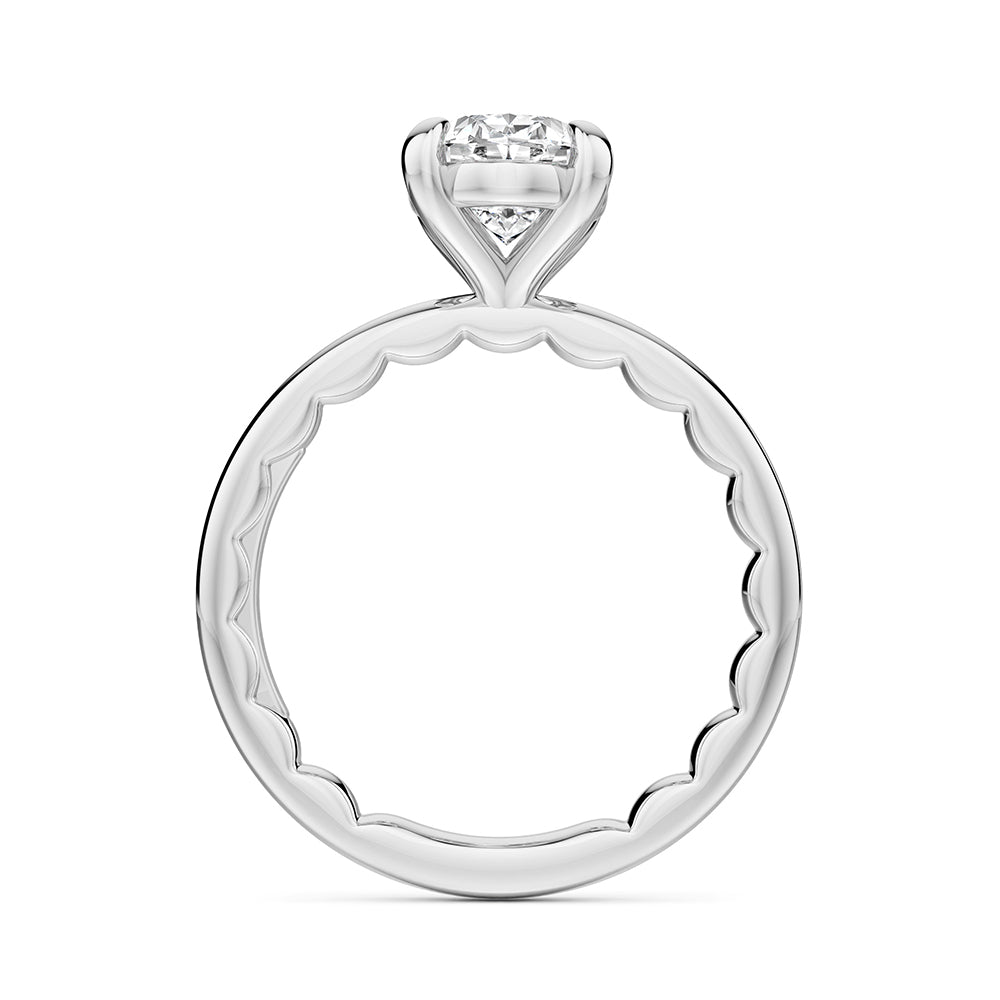 My Caroline Infinite Oval Solitaire Mounting