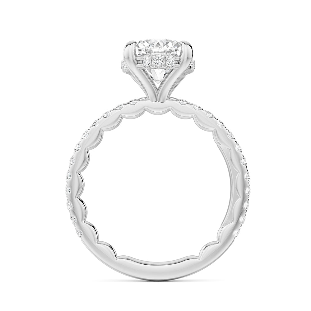 My Caroline Radiant Round Engagement Mounting
