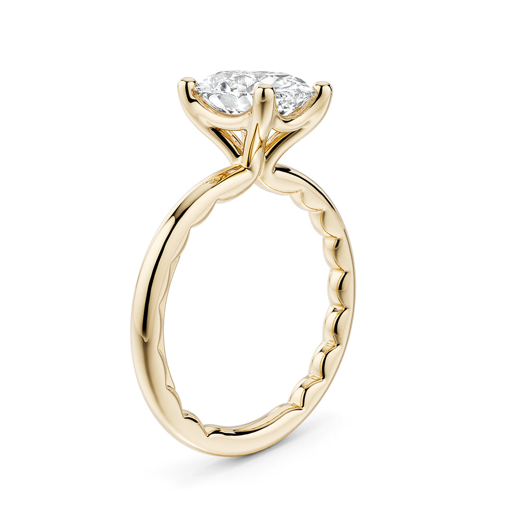 My Caroline Infinite Oval Solitaire Mounting