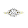 Love Story® Marquise Crest Semi Oval Diamond Engagement Ring