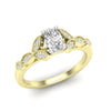 Love Story® Golden Bloom Oval Diamond Engagement Ring