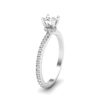 Two Hearts® Timeless Round Diamond Engagement Ring