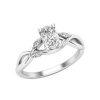 Love Story® Forever Entwined Oval Diamond Engagement Ring
