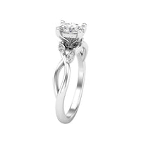 Love Story® Forever Entwined Oval Diamond Engagement Ring