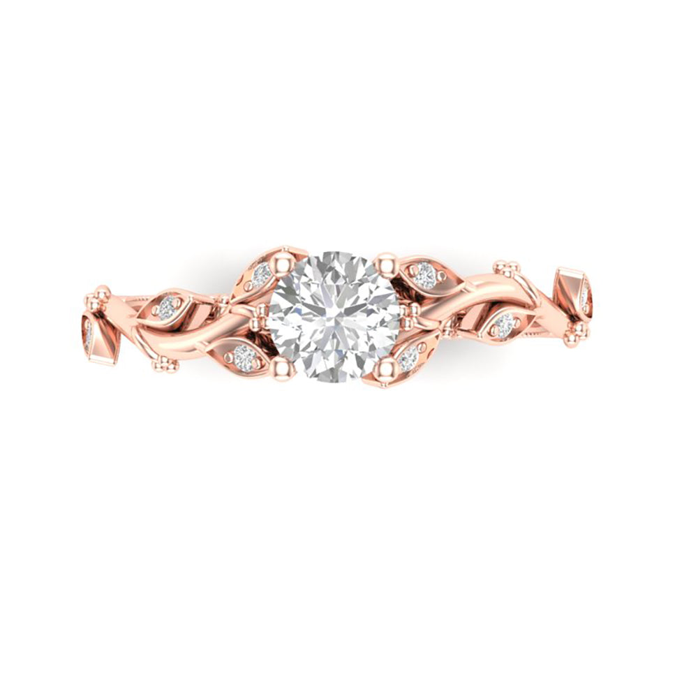 Love Story® Enchanted Vine Round Diamond Engagement Ring