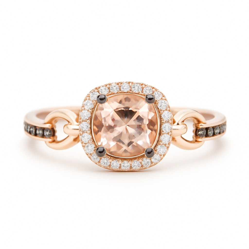 Le Vian® Roselight Morganite Halo Ring