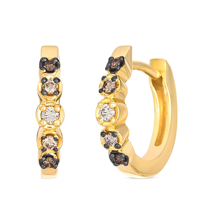 Le Vian® Ember Ombré Chocolate Huggie Hoops