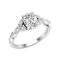 Love Story® Marquise Embrace Oval Diamond Engagement Ring