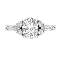 Love Story® Marquise Embrace Oval Diamond Engagement Ring