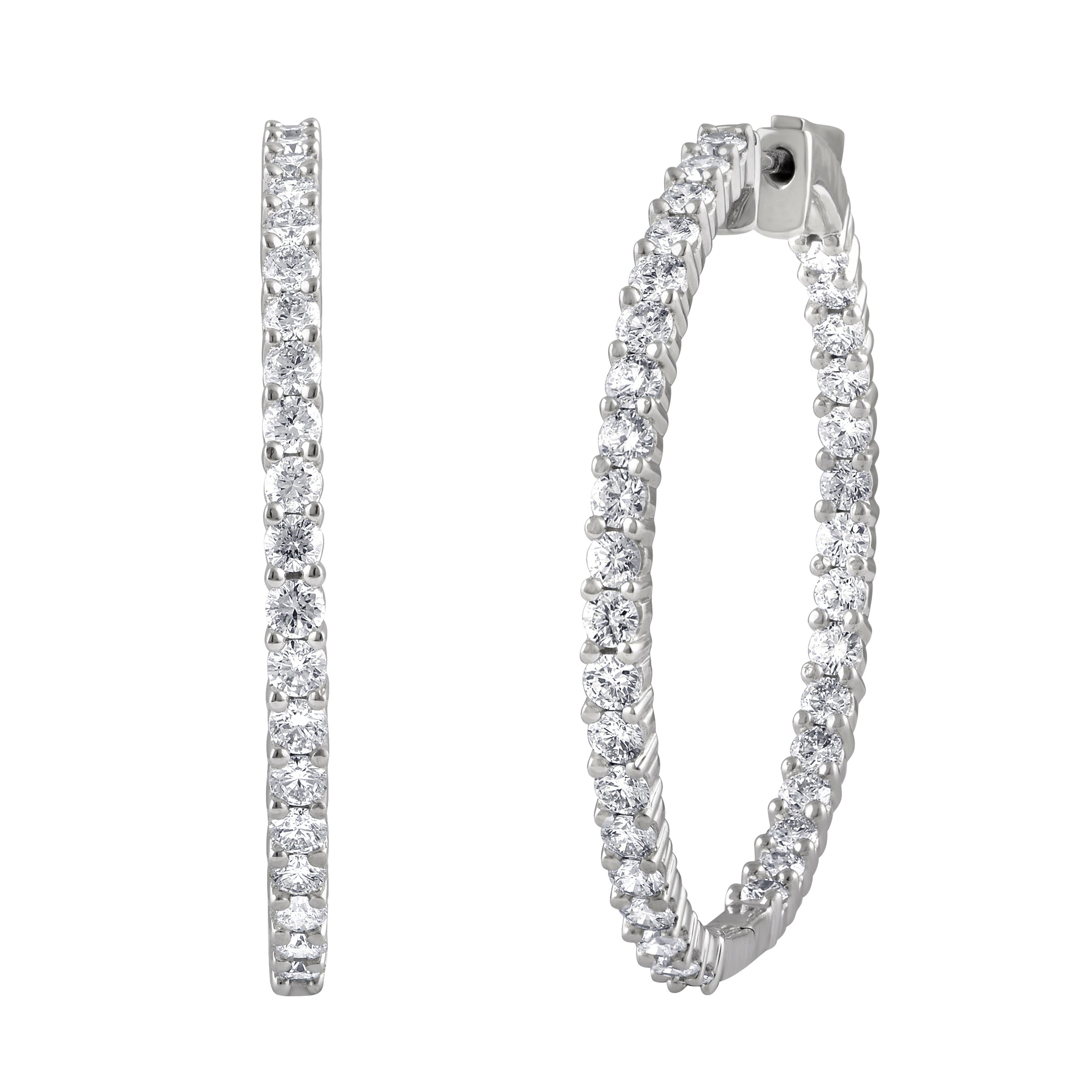 Iced Nova Inside-Out Hoop Earrings