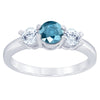 Two Hearts® Blue Haven Round Diamond Ring