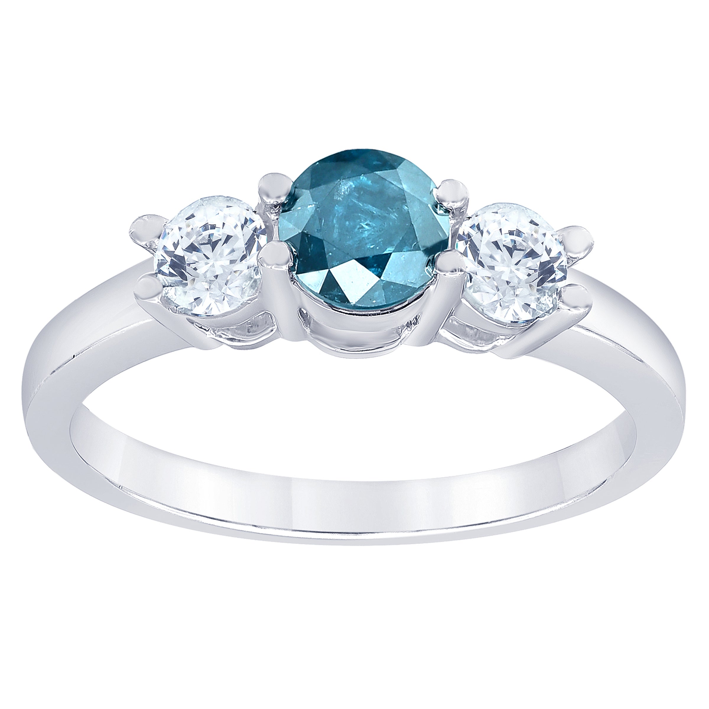 Two Hearts® Blue Haven Round Diamond Ring