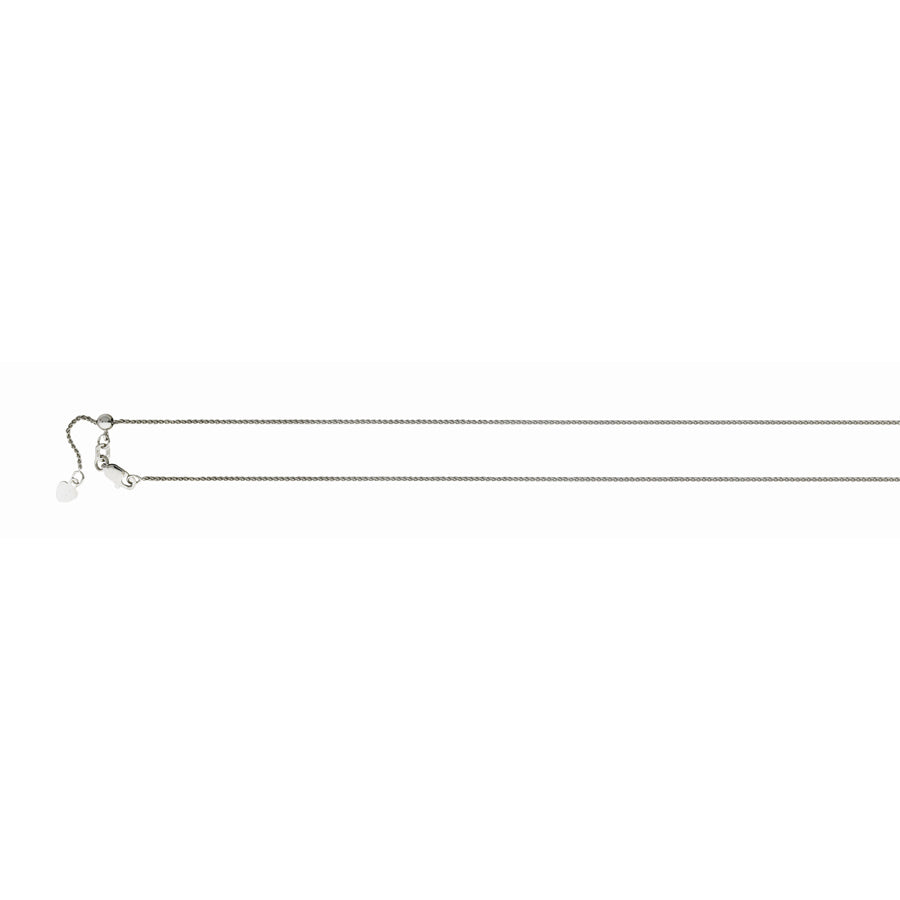 22″ .85MM Adjustable 14K Wheat Chain
