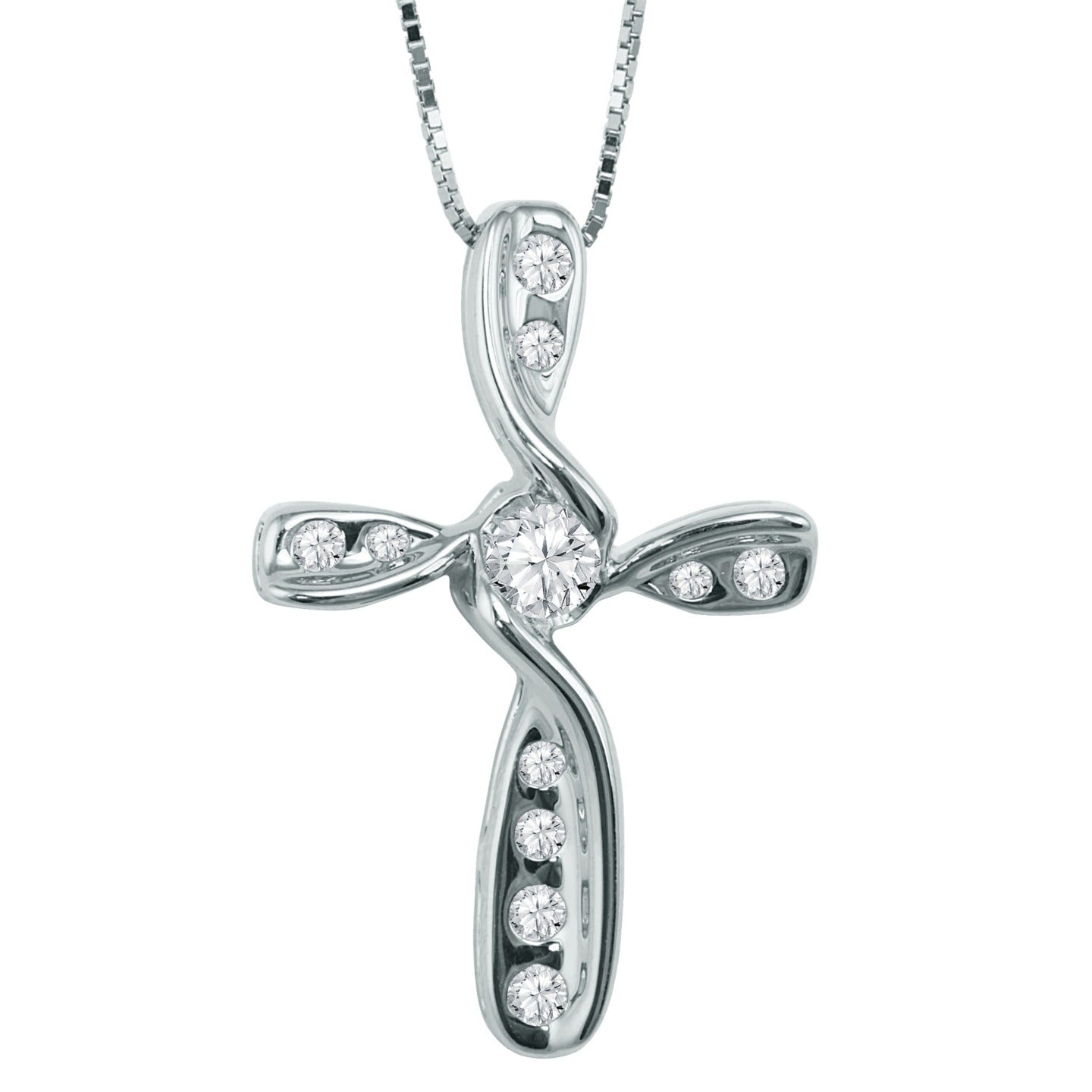 Sirena® Graceful Devotion Diamond Cross Pendant – Harry Ritchies