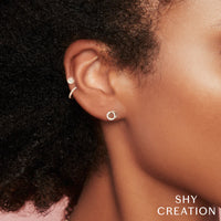 Shy Creation® Truebond Love Knot Diamond Stud Earrings