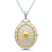 Golden Solstice Locket