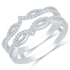 Frosted Peak Diamond Ring Guard