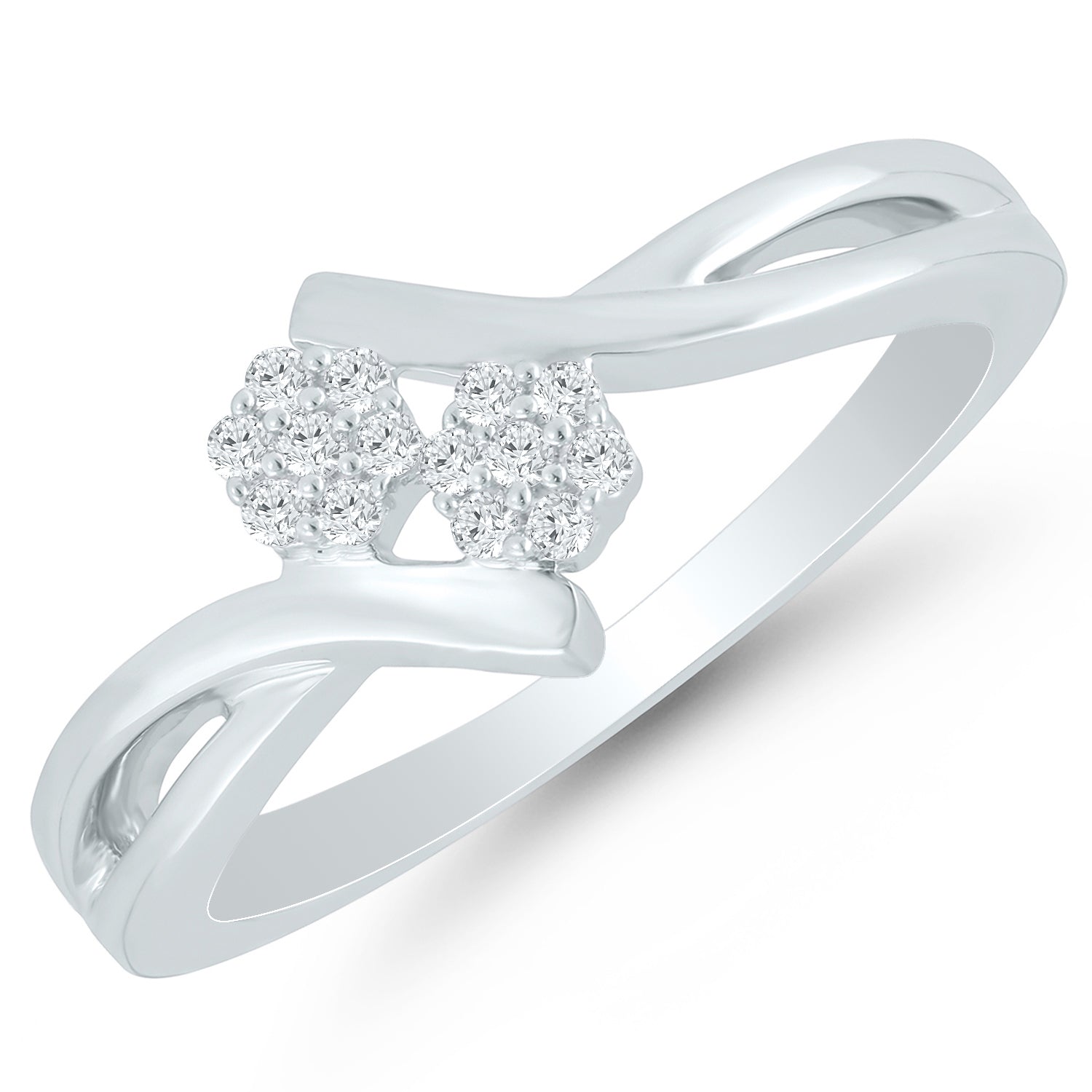 Dancing Duo Diamond Ring