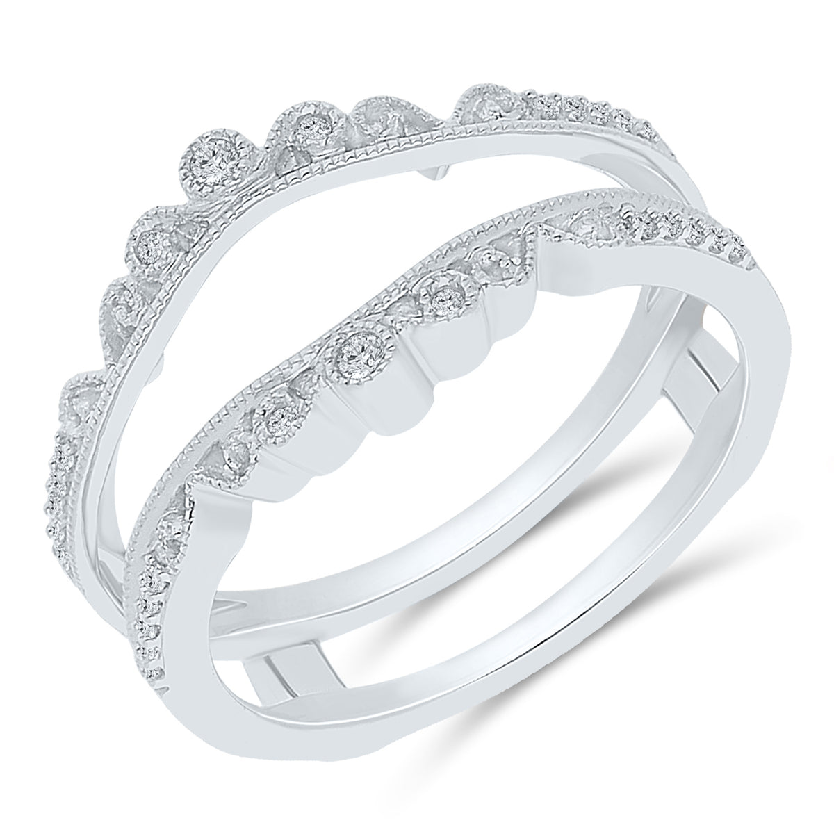 Harry Ritchie Guardian Polar Crown Diamond Ring Guard – Harry Ritchies