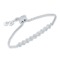 Frostflare Diamond Bolo Bracelet