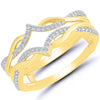 Frosted Peak Diamond Ring Guard