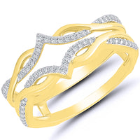 Frosted Peak Diamond Ring Guard