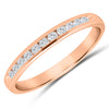 14K Channel Set Round Diamond Band