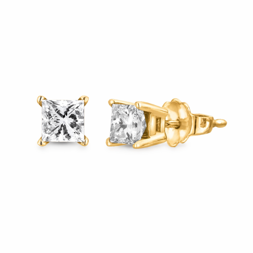 Squarelight Princess Diamond Studs