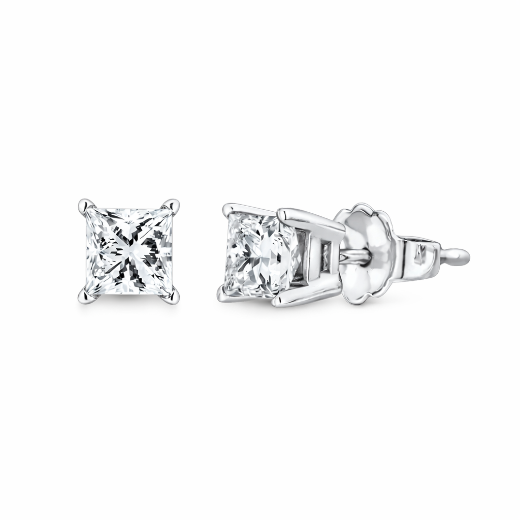 Squarelight Princess Diamond Studs