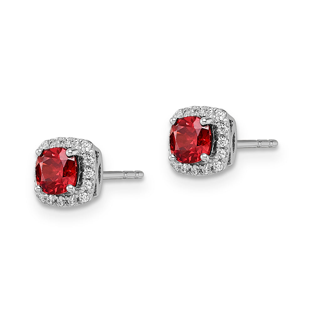 Velvet Flame Garnet Earrings