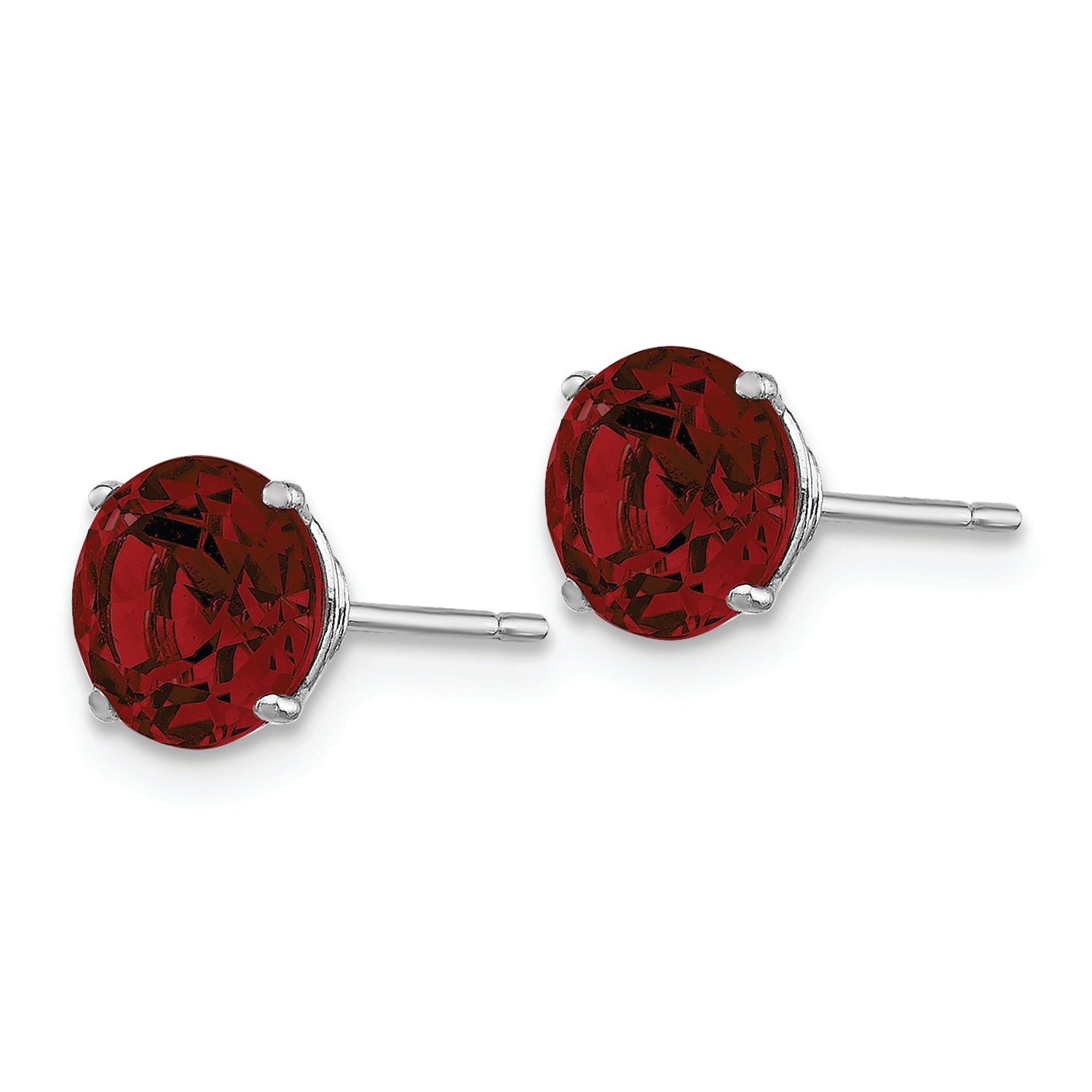 Torchlight Garnet 6mm Stud Earrings