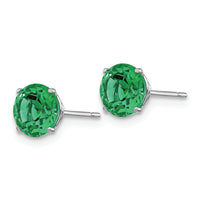 Greenfire 6mm Emerald Stud Earrings